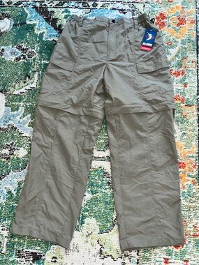 Reel Legends Pants Mens 30-Large Convertible Outdoors Fishing Cargo Pockets